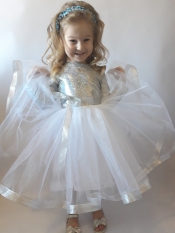 Сукня "Сніжинка" з рукавом