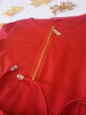 Сукня трикотажна червона